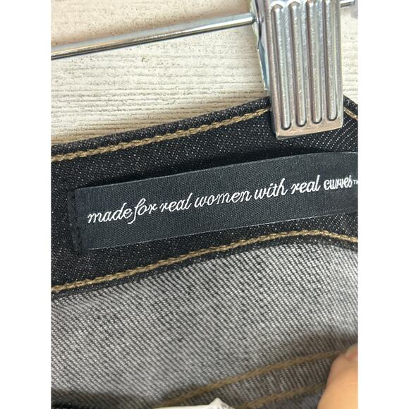 NYDJ Womens 8 Light Black Denim Straight Leg Stretch Jeans Nordstrom Retro - Picture 4 of 7